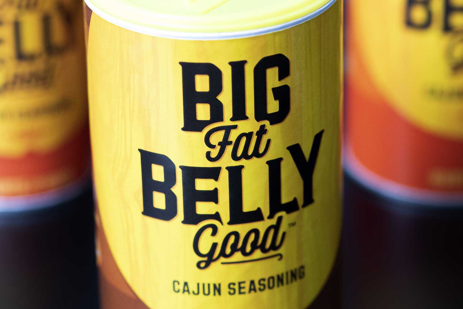 Cerberus designed packaging for Big Fat Belly Good Cajun Seasoning